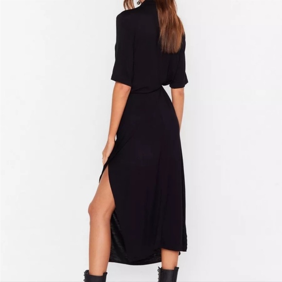 Back Belted Midi Dress - Picture 2 of 5